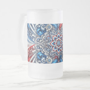 Mugg, med Fransk Färg, med design Frostat Ölglas