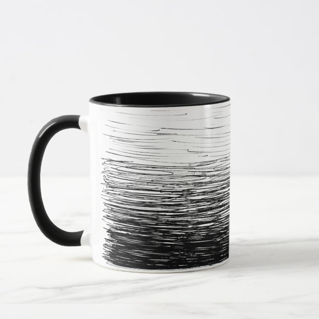 mugg med gradvisa repor (Vänster)
