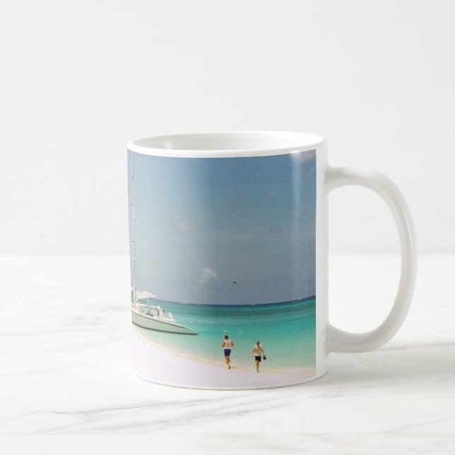 Mugg med Grand Cayman Beach Scene (Höger)