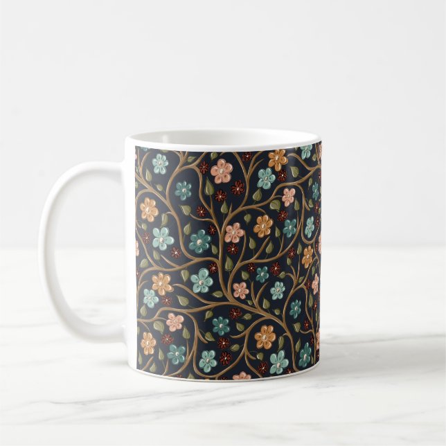 Mugg med grenar och blommor (Vänster)