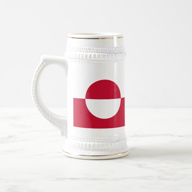 Mugg med Grönlands Flagga (Vänster)