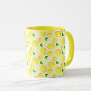 Mugg med Gult Lemons