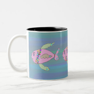 Mugg med Hand plockade fisk