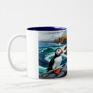 Mugg med isländska puffins