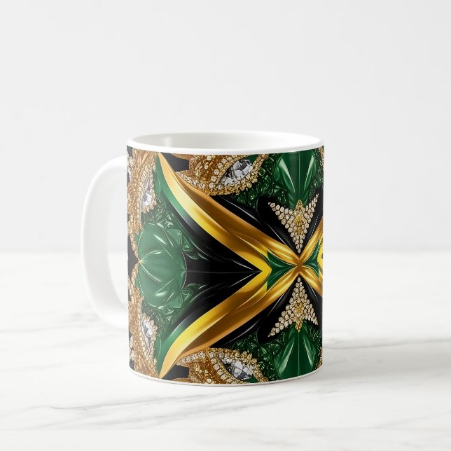 Mugg med Jamaican Färg Design (Framsida vänster)