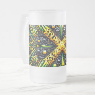 Mugg med Jamaicanskt Färg, frostat, glasform