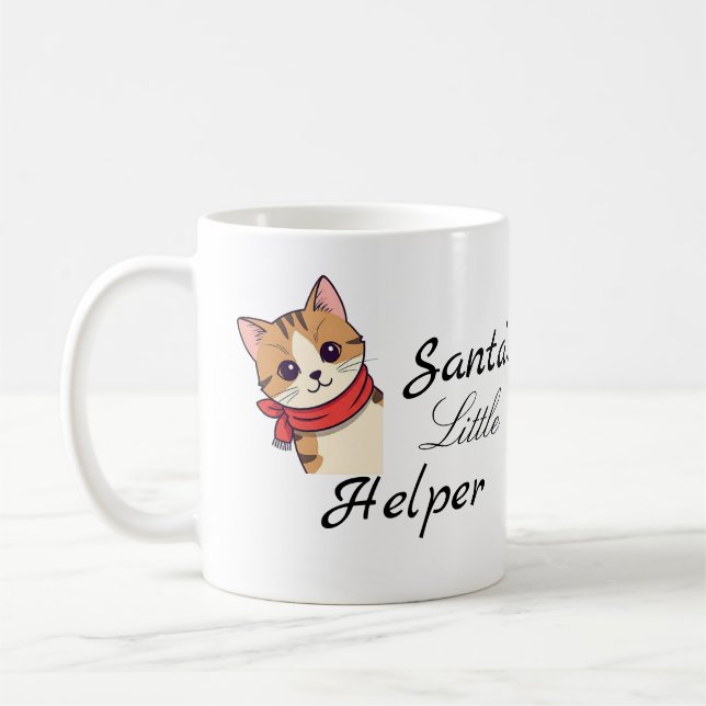 Mugg med julkattdesign (Vänster)