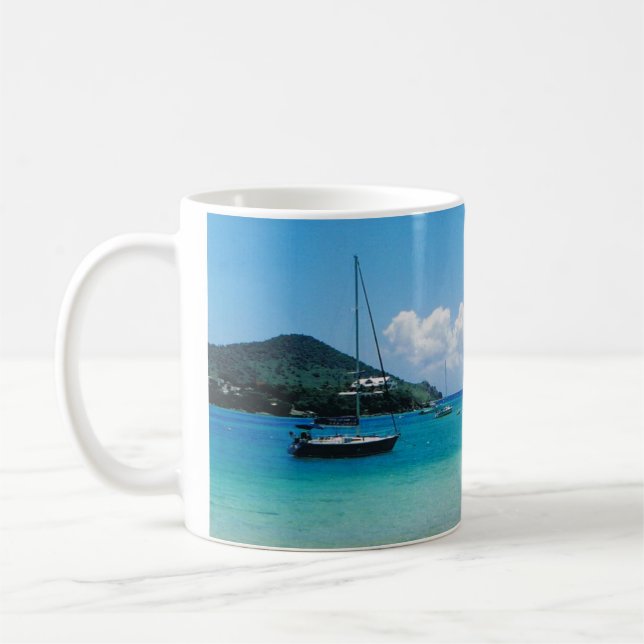 Mugg med karibisk plats (Vänster)