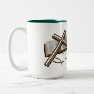 MUGG MED KOR OCH BIBLEGREEN & WHITE