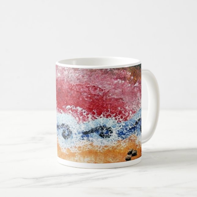 Mugg med kraschande Vinkarare i rött och blått (Framsida höger)