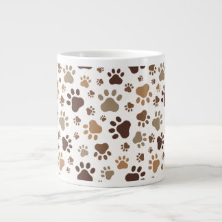 Mugg med leriga tassavtryck jumbo mugg