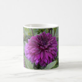 Mugg med lila dahlia