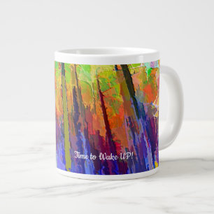 Mugg med ljust abstrakt design jumbo mugg