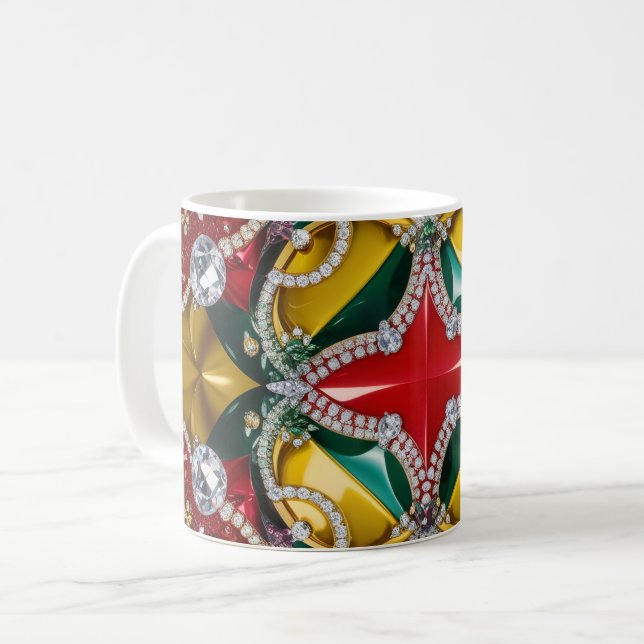 Mugg med Los Angeles Färg Design Design (Framsida vänster)