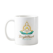 Mugg med manligt Brightheart Meditation-logotyp