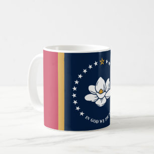 Mugg med Mississippis statsflagga, USA