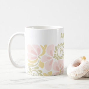 Mugg med modern blommigt.