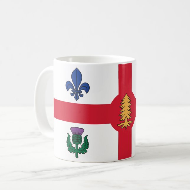 Mugg med Montrealflaggan, Kanada (Framsida vänster)