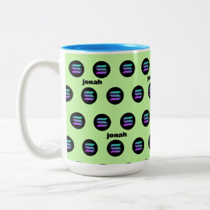 mugg med namn solana-kristalltohandlarens kaffe Mu