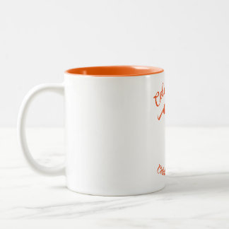 Mugg med Orange Silhouette