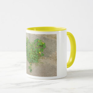 Mugg med originalfoto av hjärtformade klöver