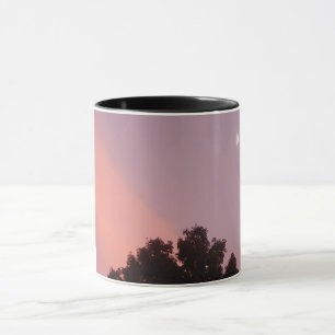 mugg med originalfoto av sunset med måne