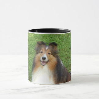 mugg med originalfotot av Sheltie