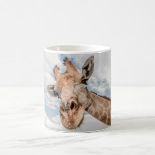 Mugg med porträtt av Giraffe.