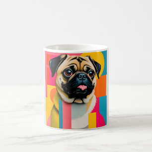 Mugg med Pug-design