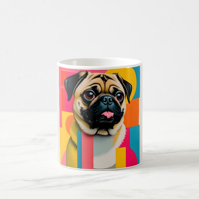 Mugg med Pug-design (Center)