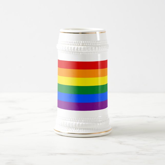 Mugg med Rainbow LGBT Flagga (Center)