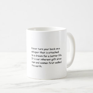 Mugg med roligtens positiva budskap.