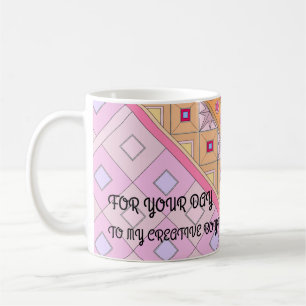 MUGG MED ROSA AV FLÖDE TILL BOYFRIEND