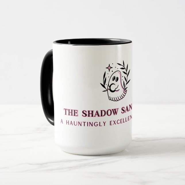 Mugg med Rosa och svart Fullt Logotyp (Framsida vänster)