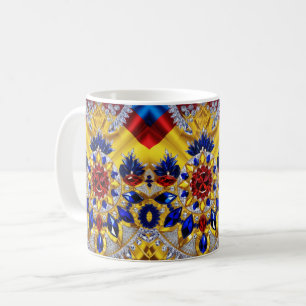 Mugg med rumänsk Färg design