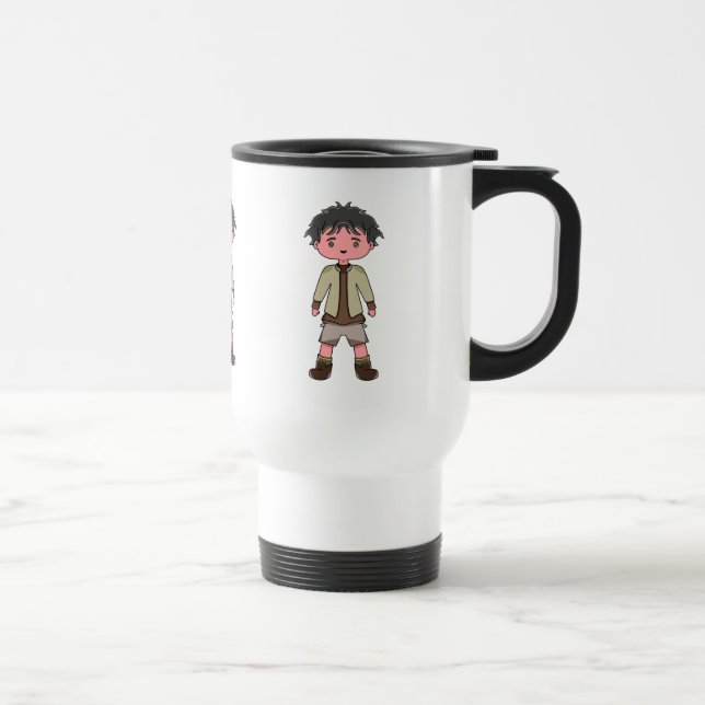 mugg med seriefigurpojke (Höger)