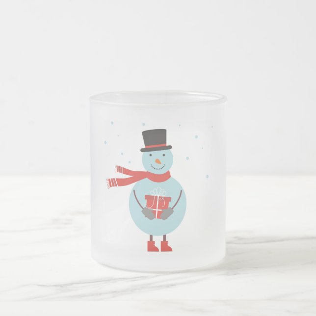 Mugg med snögubbe. Jul mugg. (Center)
