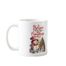 Mugg med snögubbe Tro på julens magi