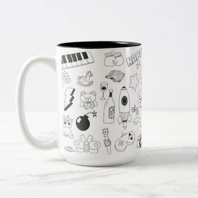 Mugg Med Sött Motiv (Vänster)
