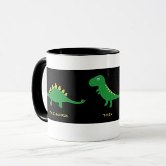 Mugg med tecknad dinosaurier