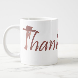Mugg med Thanksgiving kalkon Jumbo Mugg