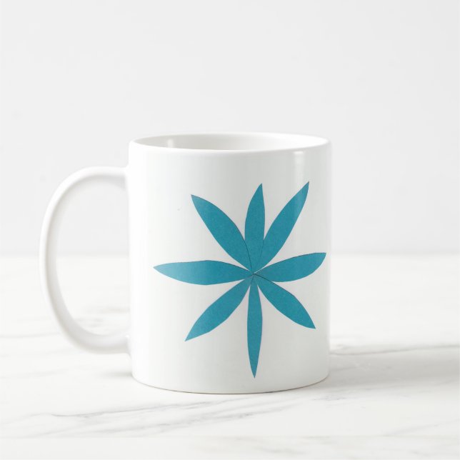 Mugg med turkos Star (Vänster)