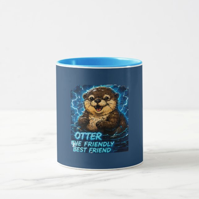 Mugg med Utter som vänligaste bästa vän (Center)
