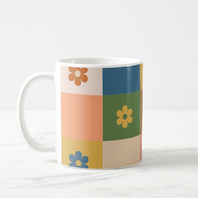 Mugg med vacker blommig mönster (Vänster)