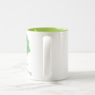 Mugg med vänster limefruktgröntinsida -