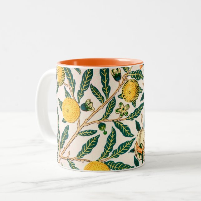MUGG MED WILLIAM MORRIS "GULT POMEGRANATES" (Framsida vänster)