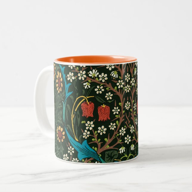 MUGG MED WILLIAM MORRIS "TULIPS"-KONSTRUKTION (Framsida vänster)