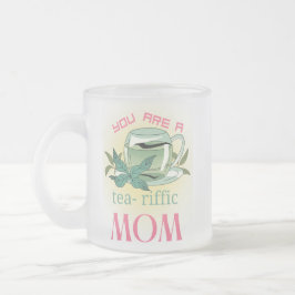 mugg, moderdag frostad glasmugg