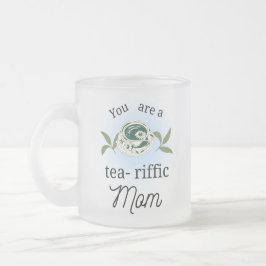 mugg, moderdag frostad glasmugg