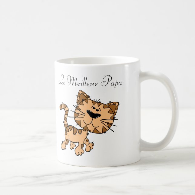 Mugg. Monogram-meddelande Kat. Kaffemugg (Höger)